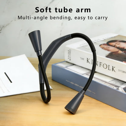 Rechargeable Book Light for Reading in Bed, Battery, Bendable Neck, 3 Color Modes & 6 Brightness Levels
