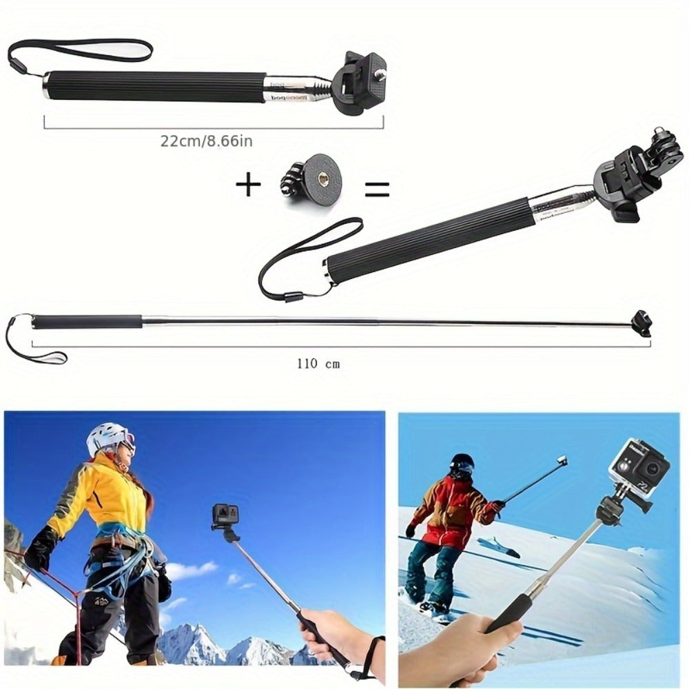 21-in-1 Action Camera Accessory Kit for GoPro Hero 12 11 10 9 8 7 6 5 4, Session, Fusion, Insta360
