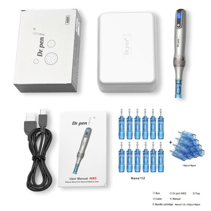Dr. Pen M8S Wireless Microneedling Kit for Bath Time, Home Spa and Personal Care, with the Listed Configuration