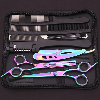 Professional Hair Cutting Scissors & Thinning Shears Set 6.0 Inch – 4CR Stainless Steel 62HRC, 20-30% Thinning Rate