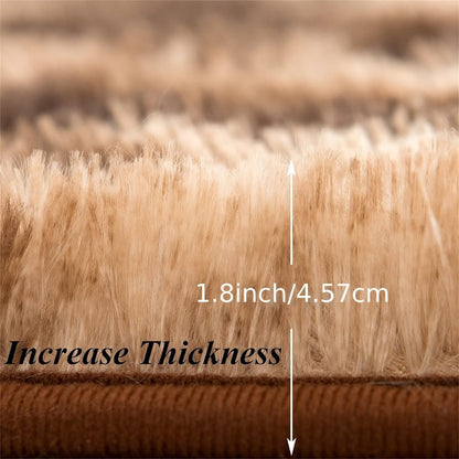 Non-Slip Area Rug Fluffy Soft Carpet – Modern Home Decor Floor Mat for Living Room, Bedroom, Kitchen & Bathroom | Easy Clean Cute Plush Rug