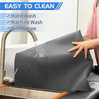 Kitchen Counter Mat Heat Resistant Countertop Protector Pad Extra Large Cuttable Mat for Home Cooking, Dining and Outdoor Meals