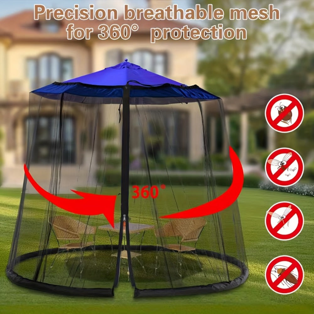 98-118 Inch Patio Umbrella Mosquito Net for Outdoor Shade and Protection detail image - detail view 5