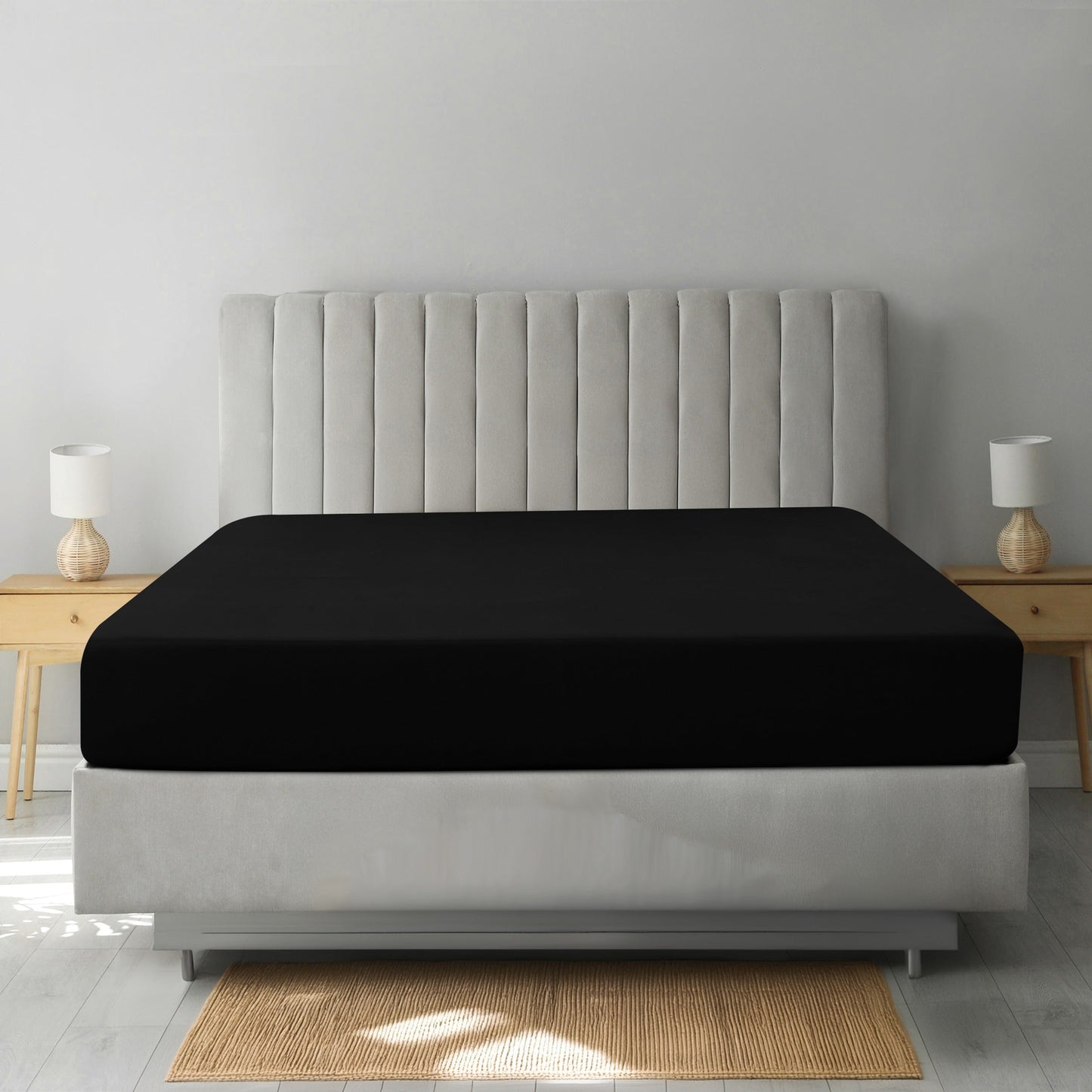 Deep-Pocket Brushed Microfiber Fitted Sheet in Nine Colors and Twin XL to California King Sizes