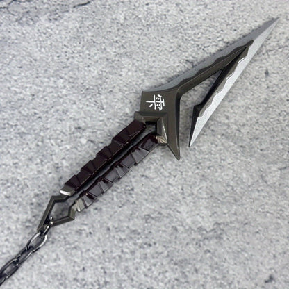 Ninja Kunai Cosplay Prop Safe No-Sharp Edges 25in, Anime Shuriken Katana Samurai Sword Toy