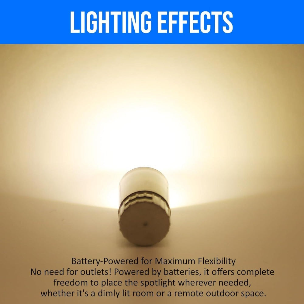 Mini Spotlight Battery Operated LED 20 Pack – Cordless Miniature Spot Lights for Artwork, Paintings, Jewelry, Display Cases, Handicrafts