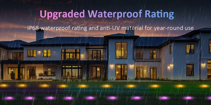 RGB Outdoor Pathway Lights 16 Million Color Changing Music Sync - Remote & APP Control Timer 50FT for an Everyday Personal Care Routine