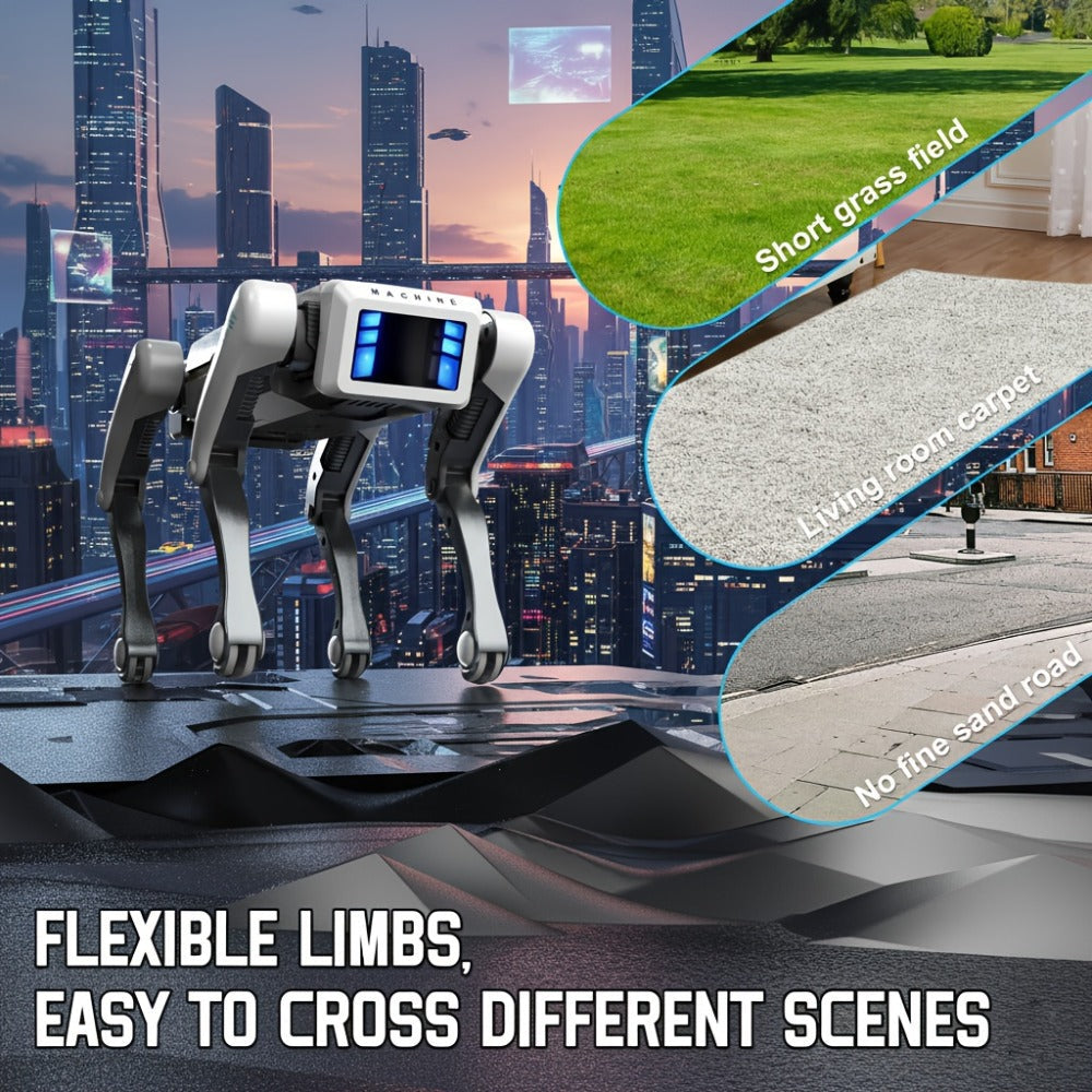 Robot Dog Toy with AI Voice Control & RC Remote, 2.4GHz 99Ft Range, App Programming, Dancing & Storytelling
