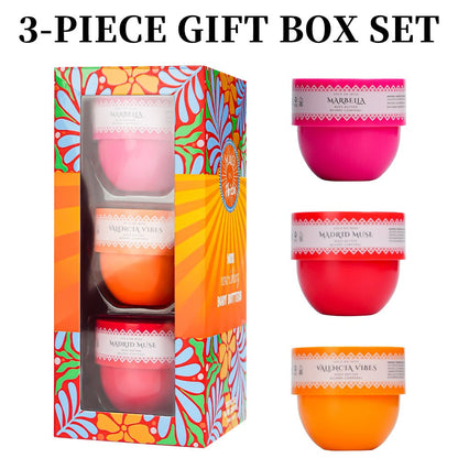 Body Butter Set 3-Piece Solo En Ibiza Long-Lasting Fragrance Body Cream for Women & Men – 3 Scents 1.76 fl oz Each Daily Moisturizer