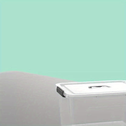 6-Pack Clear Storage Bins with Lids & Latch Handle, Stackable Plastic Containers 6-Liter