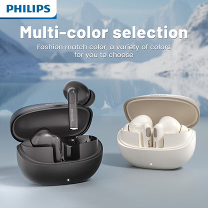 True Wireless Earbuds Philips In-Ear Stem Set with 18-Hour Listed Battery Life, Smart Tap Controls and Two Colors