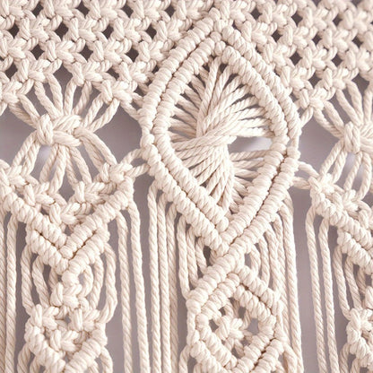 Bohemian Tapestry Wall Hanging – Large Boho Woven Wall Decor with Boho-Chic Patterns, Vertical Macrame Style Tapestry for Bedroom Living