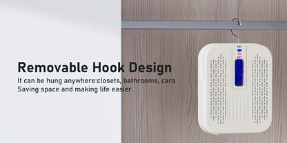 Mini Rechargeable Dehumidifier, Portable Silica Gel Moisture Absorber for Closet, Bathroom, Car, Wardrobe & Bookcase