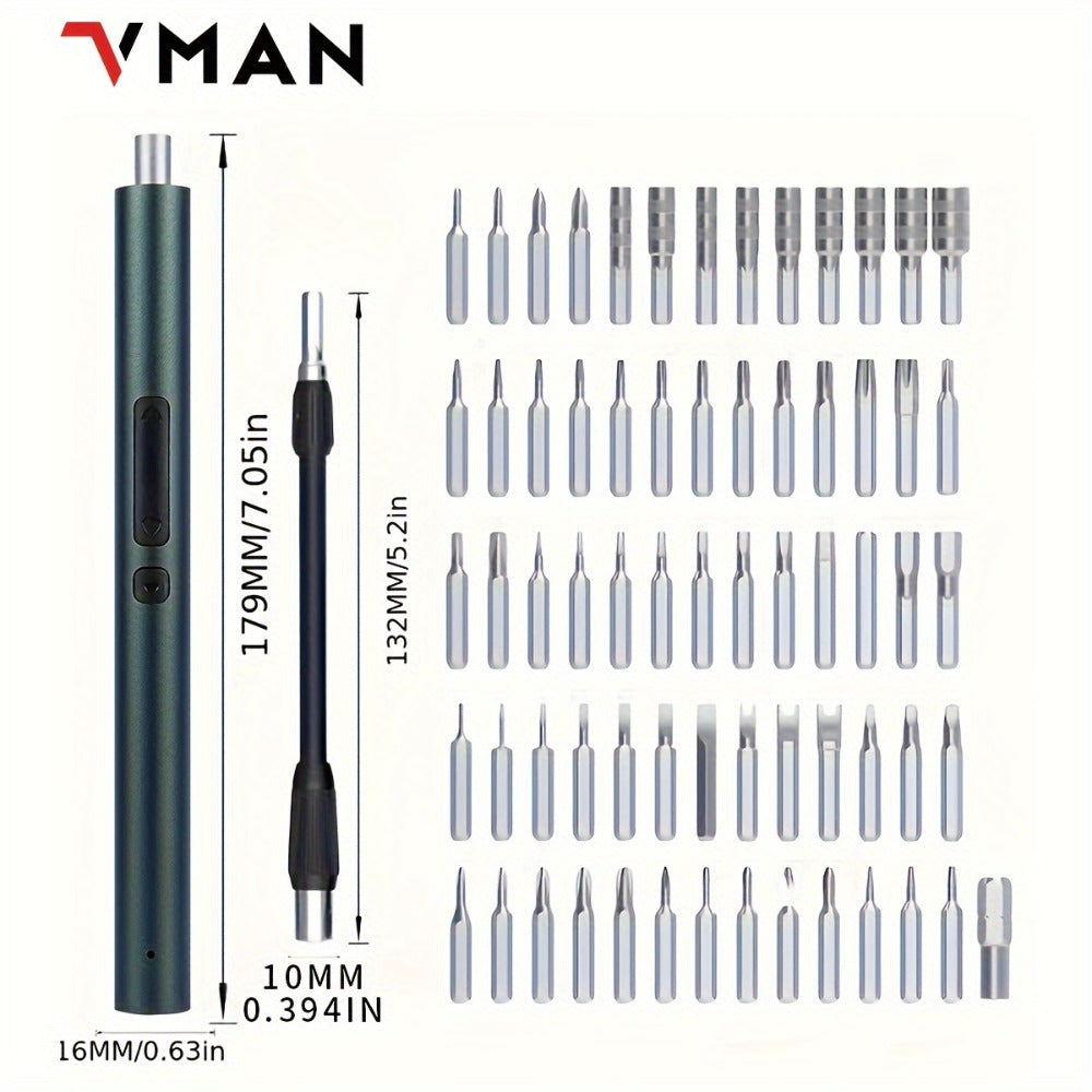 142-in-1 Electric Precision Screwdriver Tool Kit, Rechargeable Cordless Electric Screwdriver with 120 Bits & 22 Tools