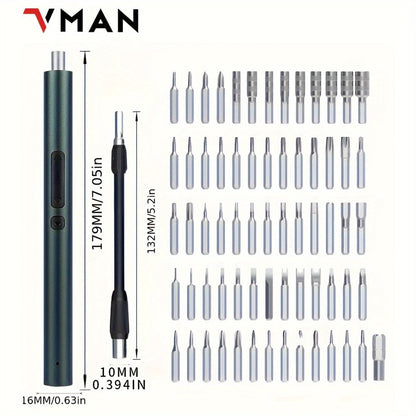 142-in-1 Electric Precision Screwdriver Tool Kit, Rechargeable Cordless Electric Screwdriver with 120 Bits & 22 Tools