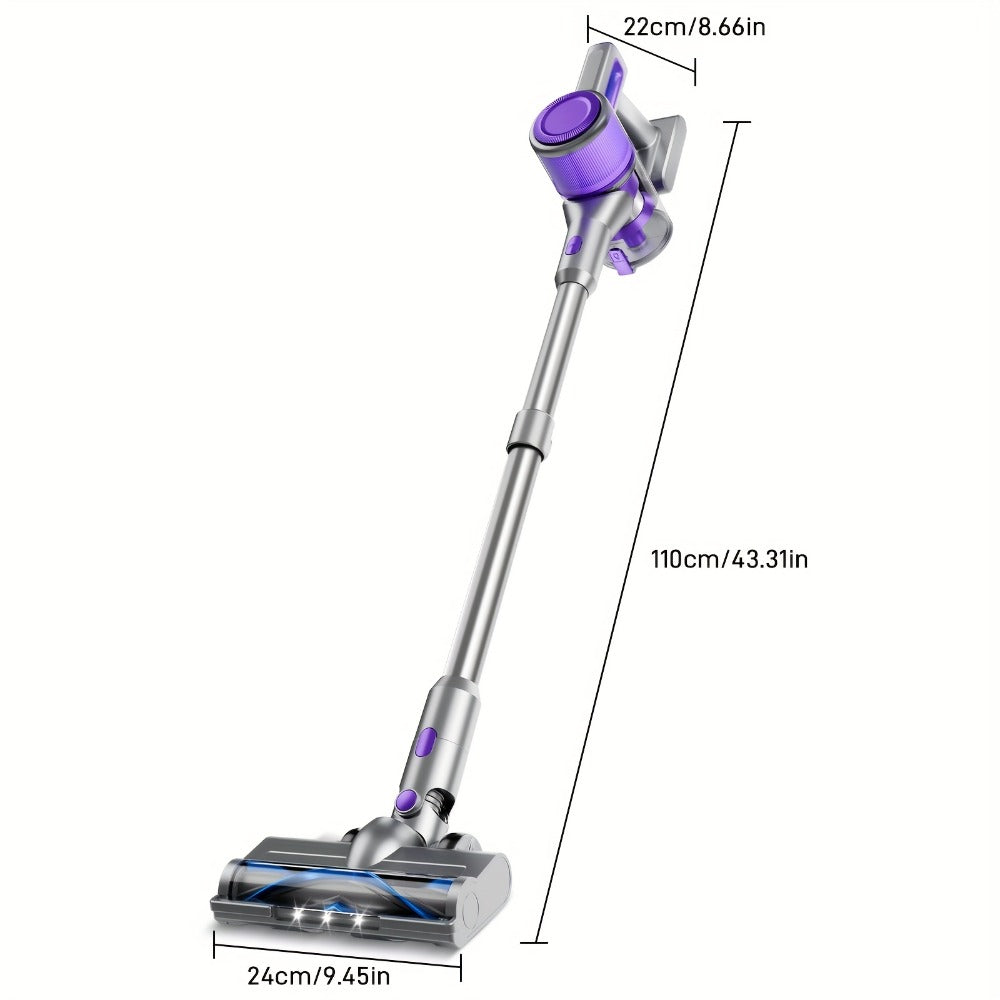 45KPA Cordless Stick Vacuum Cleaner 8-in-1 Rechargeable, Up to 45 Min Runtime Handheld Vacuum for Carpet Pet Hair Hardwood Floor Home