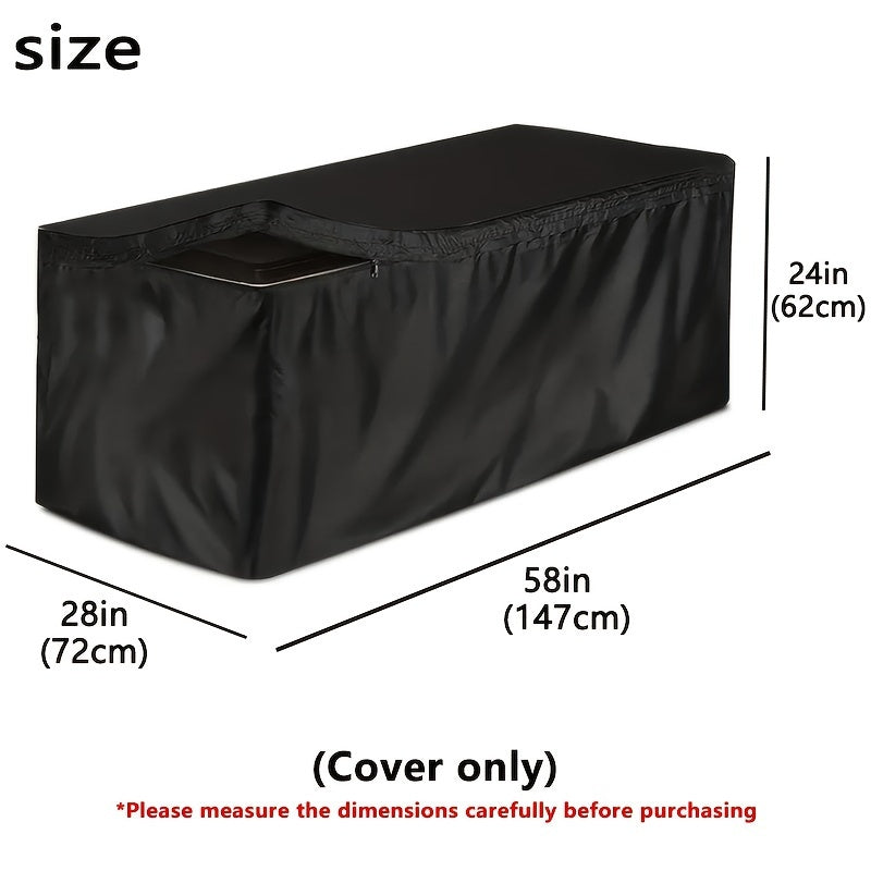 Deck Box Cover Heavy Duty Waterproof | Outdoor Storage Cabinet Patio