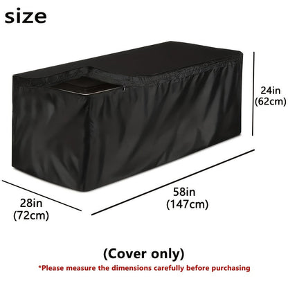 Deck Box Cover Heavy Duty Waterproof | Outdoor Storage Cabinet Patio