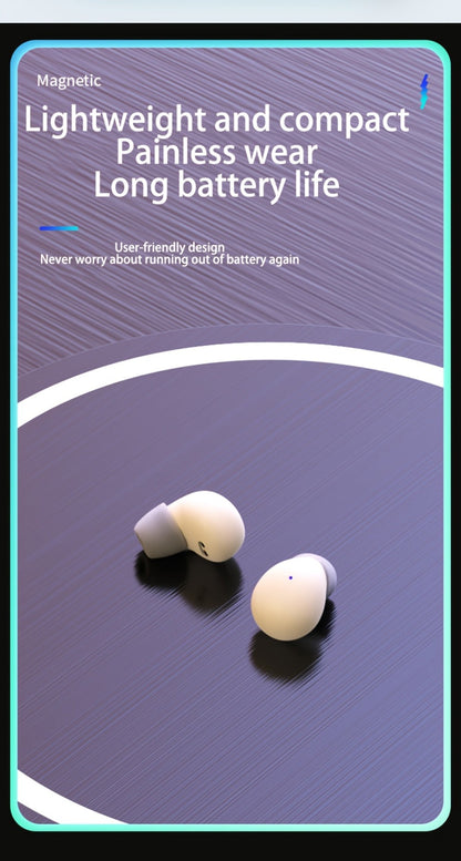 Wireless Earbuds Mini In-Ear Set with Compact Charging Case and Black, Khaki or White Color Choices