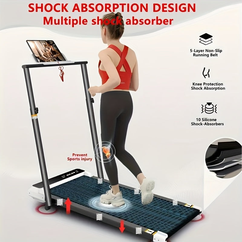 Under Desk Treadmill Walking Pad 4-in-1 for Walking & Jogging – Portable Home Office Treadmill with LED Display, Incline & Remote Control