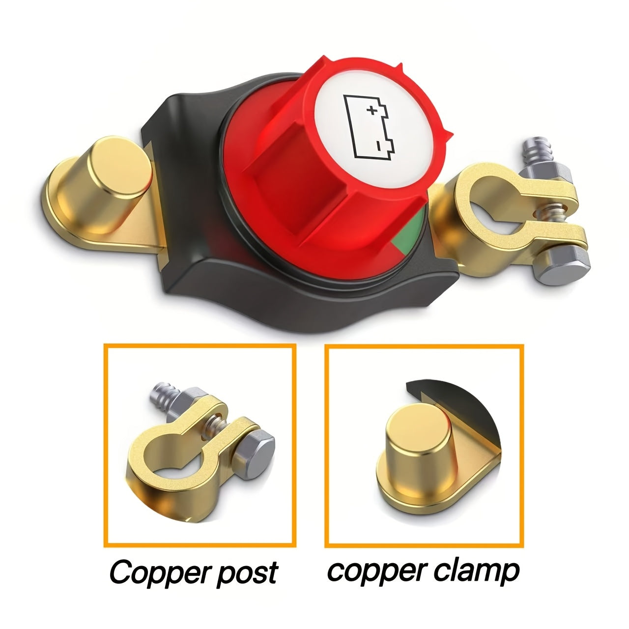 Battery Disconnect Switch 1000A Heavy Duty Manual Lever On/Off Negative Cut-Off with Screw Terminals for Car Truck Boat RV Marine