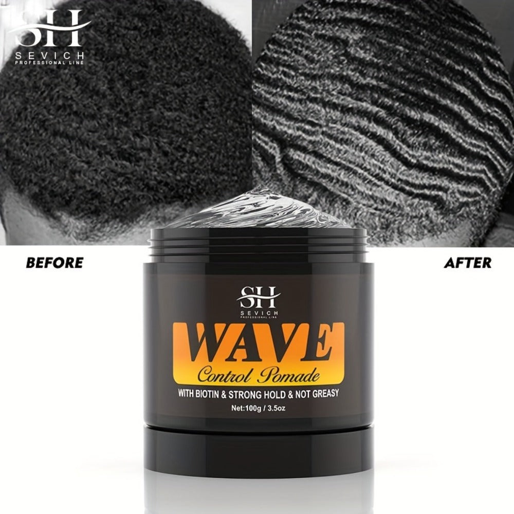 Wave Pomade Set for Men 360 Waves, Glycerin Formula Silky Shine, 4-Piece or 5-Piece Bundle with Silky Durag & Wave Brush