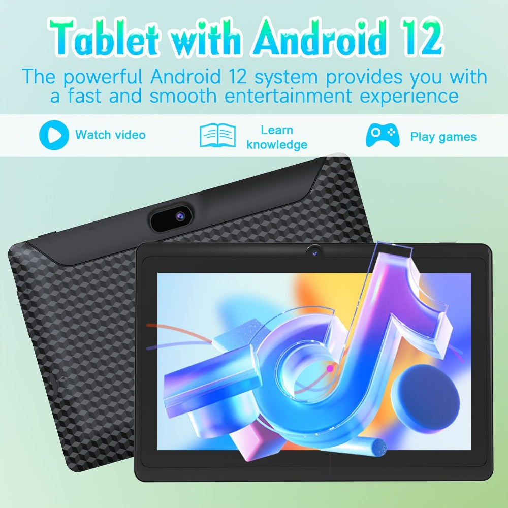PEICHENG 7 Inch Android Tablet, 2GB RAM 32GB ROM, 1024x600 IPS Screen, 3000mAh Battery, Dual Camera 2MP+5MP