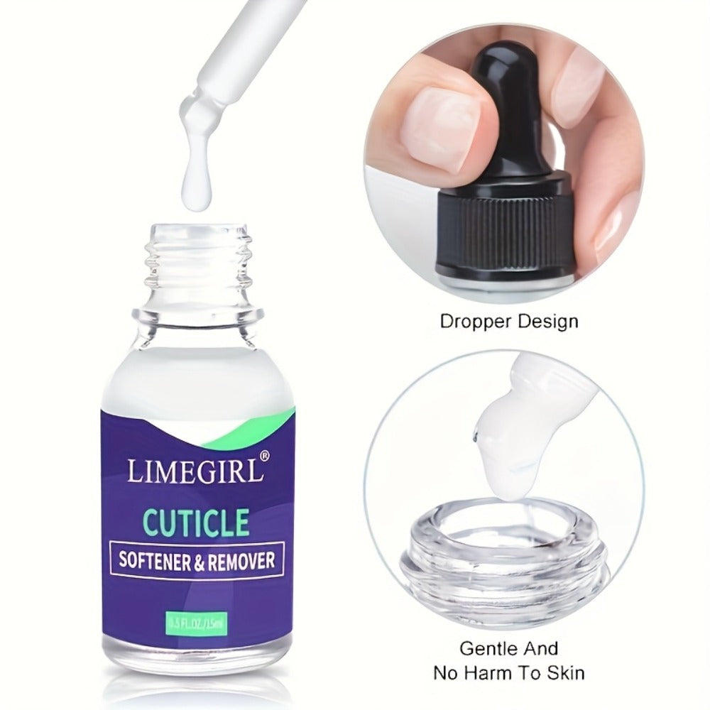 Nail Cuticle Remover Stick 3-Pack Dead Skin Softener with Nail Oil Formula – Anti-Hangnail Cuticle Care Tool for Finger Trimming Nail Art