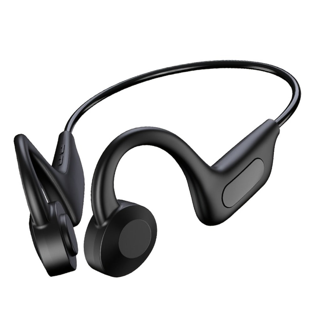Open Ear Air Conduction Headphones Wireless, Mosyxe Sport Earphones with Noise Cancelling Mic, Seamless Bluetooth Pairing