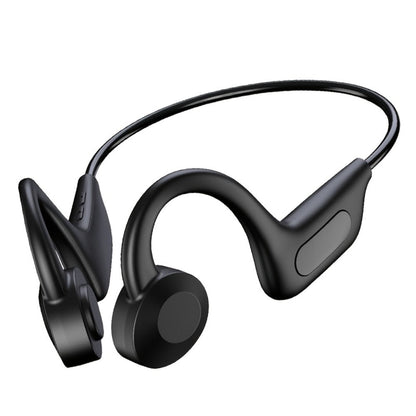 Open Ear Air Conduction Headphones Wireless, Mosyxe Sport Earphones with Noise Cancelling Mic, Seamless Bluetooth Pairing