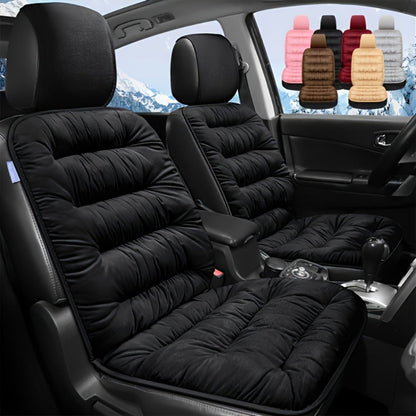 Vest-Style Car Seat Cushion with Connected Backrest and Seat Pad, Memory Foam Fill and Red, Beige or Black Options