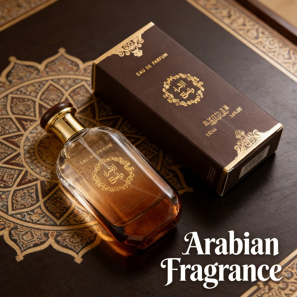 Cologne Spray for Men Desert Knight 3.04 oz with Amber Glass Bottle and Brown Presentation Box