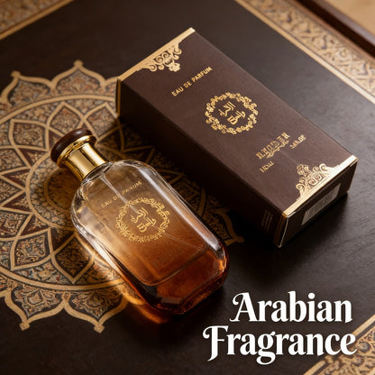 Cologne Spray for Men Desert Knight 3.04 oz with Amber Glass Bottle and Brown Presentation Box