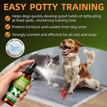 Puppy Potty Training Spray – Pheromone-Inspired Indoor Spot Guidance for Dogs & Cats, Helps Puppies & Kittens Recognize the Right Bathroom