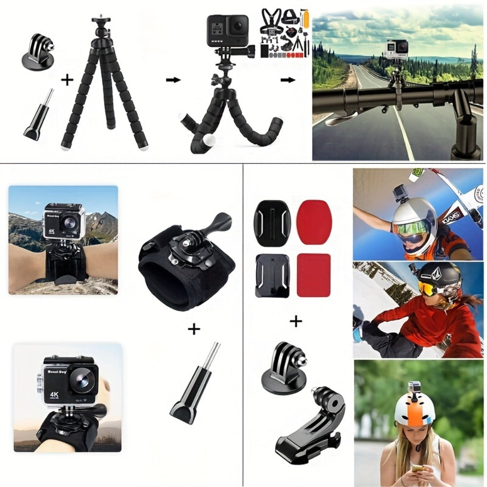 21-in-1 Action Camera Accessory Kit for GoPro Hero 12 11 10 9 8 7 6 5 4, Session, Fusion, Insta360
