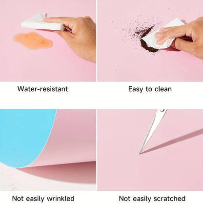 Product Photography Backdrop Paper 6pcs Reversible 12 Designs 16x11.5 Inch Background Sheets for Food Jewelry Cosmetic Flatlay Social Media