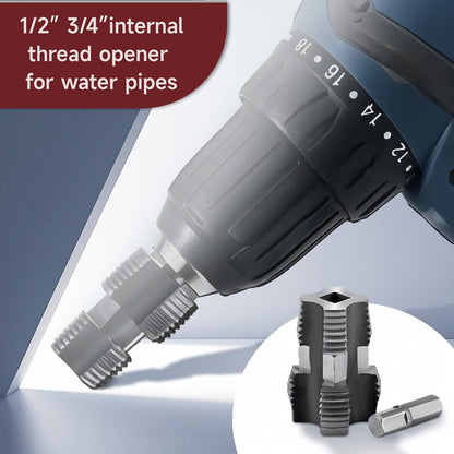 Pipe Threading Set 9 & 13-Piece, Power Drill Water Pipe Thread Dies for 1/2", 3/4" & 1" Inside & Outside Threading