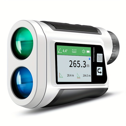 Laser Rangefinder 1000m for Golf & Hunting – Slope Compensation, Flag Lock Vibration, 6x Magnification, USB Rechargeable