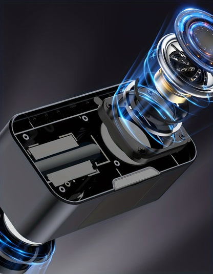Portable Bluetooth Speaker with LED Mirror Display, Wireless Mic, FM, TF and Alarm in Three Colors
