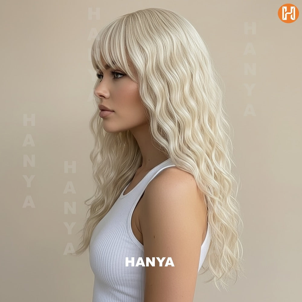 Synthetic Wig Long Style, Six Color Choices with 24-Inch Length for Parties with Model-Specific Color, Length and Cap Options