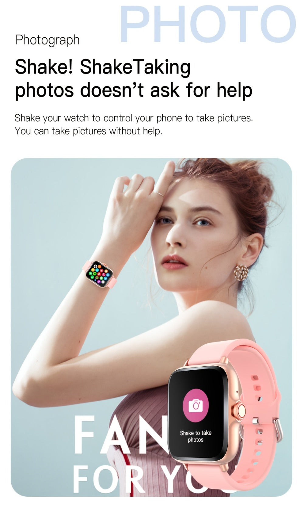 Smartwatch Large Screen with Wireless Calling & Message Alerts, Full Touch HD Display, Heart Rate, Blood Oxygen, Sleep and Stress Readouts