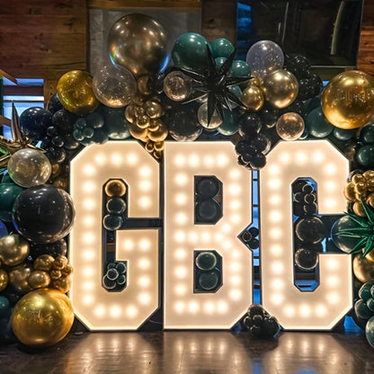 Marquee Letter Lights White LED - 3FT Light Up Letters A-Z for Birthday, Anniversary, Wedding & Party Decor