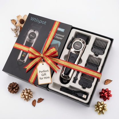 Hair Clipper Whistpot Single or Three-Piece Grooming Kit with USB Charging, Displays and Four Source Options