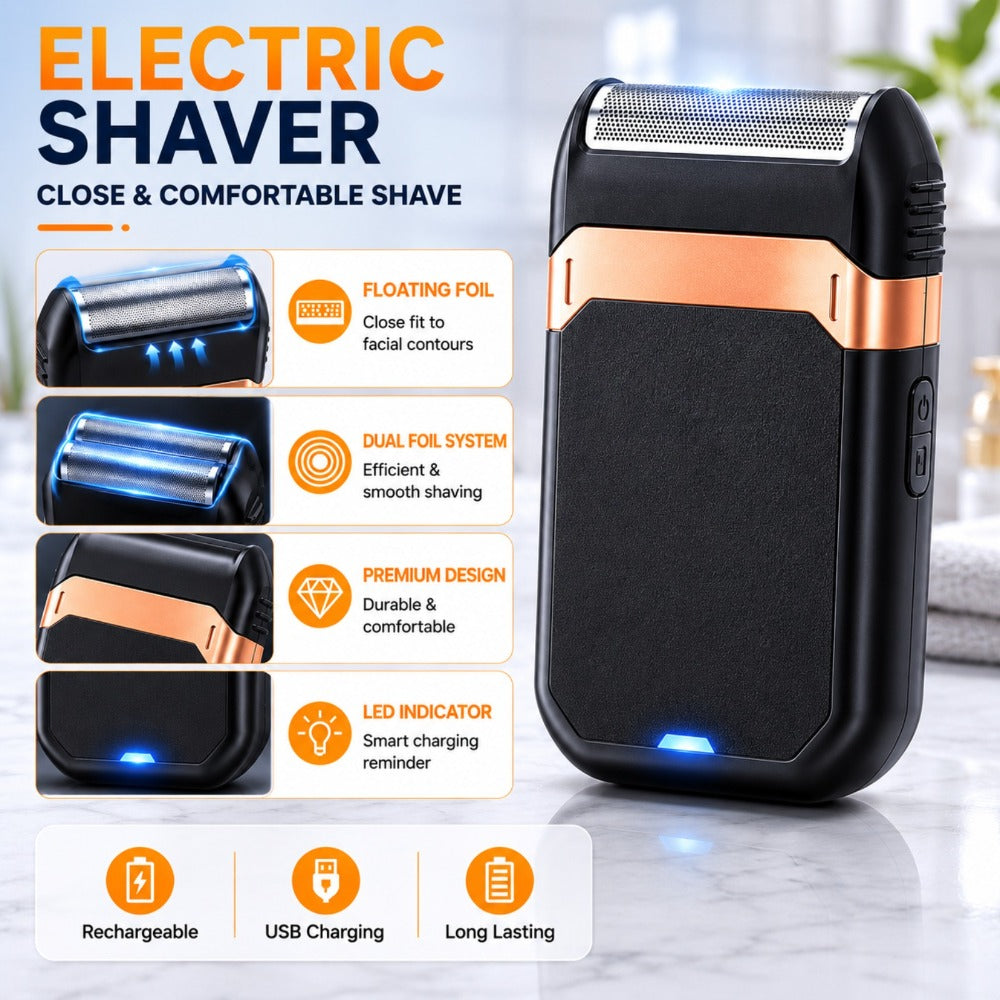 Electric Grooming Kit for Men with LCD Display – Cordless Rechargeable Hair Clipper & Trimmer Set, Home Travel & Car Use