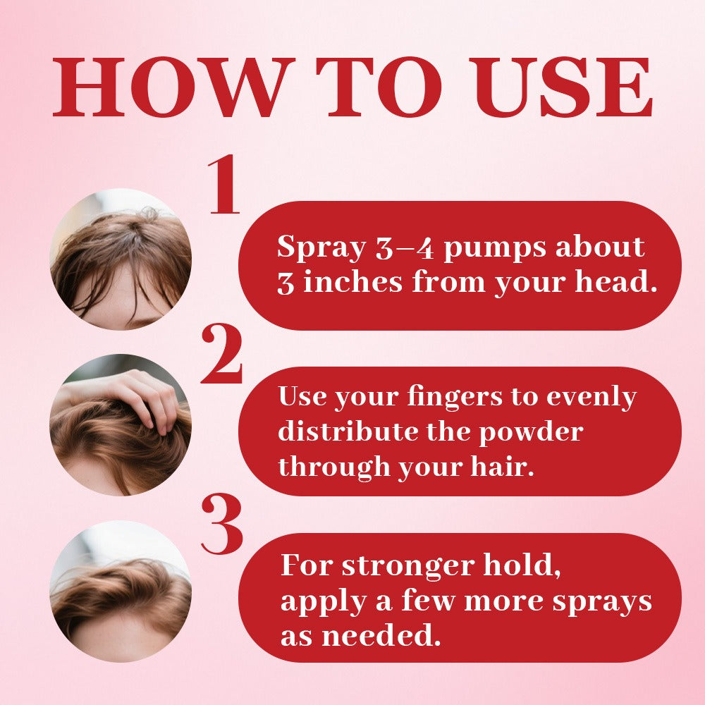 Volumizing Hair Powder Press Bottle, Oil Control Dry Shampoo Alternative for Flat, Oily & Fine Hair