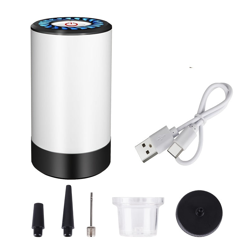 Cordless Handheld Vacuum Sealer Pump with One-Button Control, 5V Charging and Multiple Attachment Set