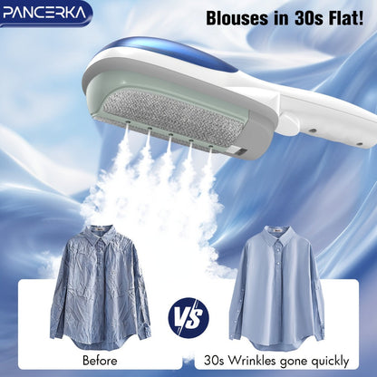 Portable Steam Iron Steamer Fast 25-Second Heat-Up Horizontal Vertical Steaming Dry Ironing for Entryways, Bedrooms and Living Spaces