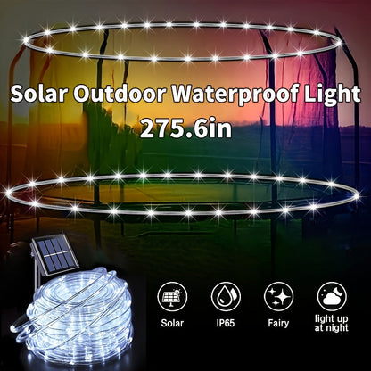Solar Trampoline Lights for Kids – IP65 Waterproof LED Trampoline Accessories, 8 Dynamic Modes, Solar Powered Outdoor Light for 8-16ft