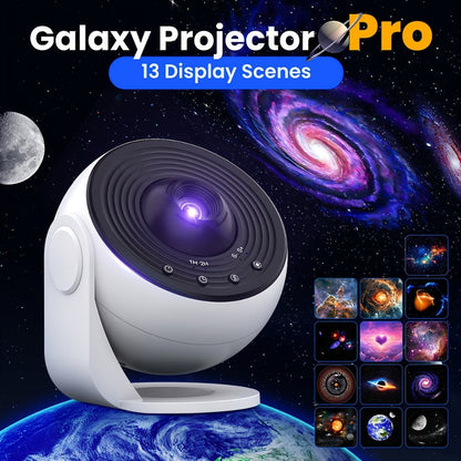 Galaxy Earth Projector Lamp 4K HD with 13 Film Cards Globe Night Light Projector for Bedroom for Entryways, Bedrooms and Living Spaces