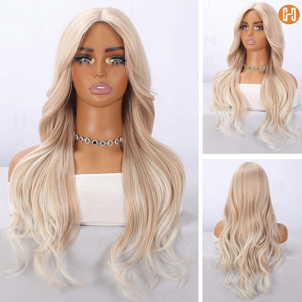 Synthetic Wig Long Style, Six Color Choices with 24-Inch Length for Parties with Model-Specific Color, Length and Cap Options